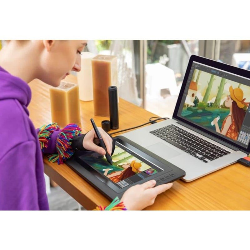 XP-PEN Artist12 11.6 Inch FHD Drawing Monitor Pen Display Graphic Monitor with PN06 Battery-Free Multi-Function Pen Holder and Glove 8192 Pressure Sensitivity - Image 2